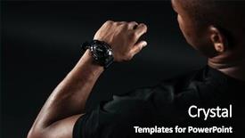  Presentation with afro - PPT theme with student athlete - cropped image of young afro background and a black colored foreground