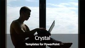  Presentation with working - Audience pleasing slide set consisting of student athlete - silhouetted shirtless man working backdrop and a black colored foreground