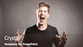  Presentation with behavior - Cool new slide set with cook holding parchment paper brown backdrop and a gray colored foreground