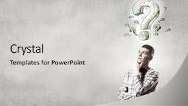  Presentation with funny cartoon - Slide deck with student cartoon - young funny science man background and a light gray colored foreground