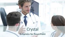  Presentation with visegrad group - Presentation theme featuring student council - group of doctors talking background and a  colored foreground