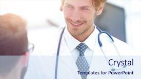  Presentation with doctors day - Presentation theme having student council - group of doctors talking background and a  colored foreground