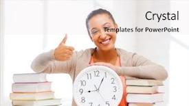  Presentation with discipline - Slide set consisting of student discipline - business office school and education background and a lemonade colored foreground