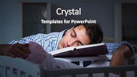  Presentation with newborn baby - Cool new slide deck with student doing homework and looking backdrop and a dark gray colored foreground