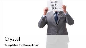  Presentation with cfd white - Slides with student elections - businessman telling lies isolated background and a white colored foreground