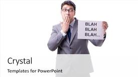  Presentation with blank whiteboard isolated on white - Theme having student elections - businessman telling lies isolated background and a  colored foreground