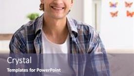  Presentation with student - Slide set enhanced with student-entomologist-studying-new-species background and a violet colored foreground