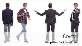  Presentation with photo collage - Presentation design with student growth student learning - photo collage of a successful background and a  colored foreground