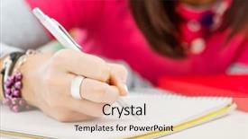  Presentation with closeup of a paper boat - Amazing presentation design having student hand writing on paper backdrop and a lemonade colored foreground