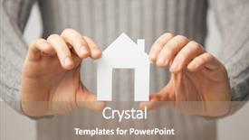  Presentation with bright - Slide deck featuring young attractive female with indicators on her face as cosmetology concept against gray background background and a light gray colored foreground