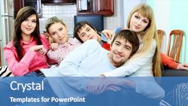  Presentation with student housing - Presentation enhanced with portrait of an obese patient isolated on white background background and a lemonade colored foreground