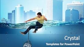  Presentation with loan - Cool new slide set with student in loan and debt backdrop and a  colored foreground