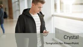  Presentation with school liability - Amazing presentation having student in school hallway using backdrop and a light gray colored foreground