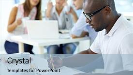  Presentation with african people boxing - Amazing PPT layouts having student leaders - portrait of young african guy backdrop and a light blue colored foreground