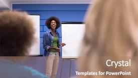  Presentation with african american meeting - Amazing slide deck having student leaders - young african american speaker seminar backdrop and a  colored foreground