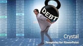  Presentation with loan - Slide deck having student loan and expensive education background and a teal colored foreground