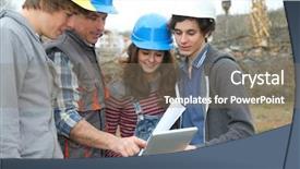  Presentation with professional training - Presentation theme having student manual - adult with group of teenagers background and a gray colored foreground