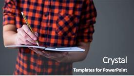  Presentation with animation - Amazing presentation theme having student mid section with book backdrop and a  colored foreground