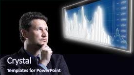  Presentation with database diagram - Colorful slide set enhanced with student money - businessman and blue diagram backdrop and a  colored foreground