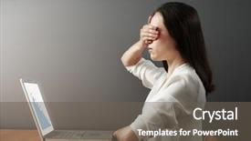  Presentation with statistic - Amazing theme having student money - businesswoman dont want to see backdrop and a gray colored foreground