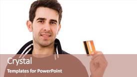  Presentation with happy birthday card brother - Colorful PPT layouts enhanced with student money - happy young man holding credit backdrop and a coral colored foreground