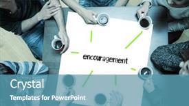  Presentation with how word until page color - Cool new slide deck with student motivation composition - word encouragement on page backdrop and a teal colored foreground