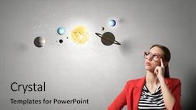  Presentation with astronomy - Audience pleasing PPT theme consisting of student of astronomy faculty mixed backdrop and a light gray colored foreground
