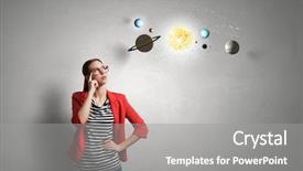  Presentation with astronomy - PPT layouts featuring student of astronomy faculty background and a gray colored foreground