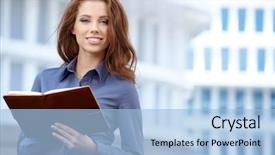  Presentation with property management - Presentation with student on the property background and a light blue colored foreground