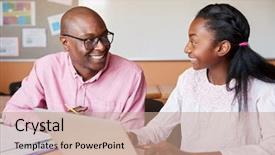  Presentation with high school testing - PPT theme enhanced with student one to one tuition background and a coral colored foreground