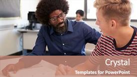  Presentation with high school diversity - Beautiful slide deck featuring student one to one tuition backdrop and a  colored foreground