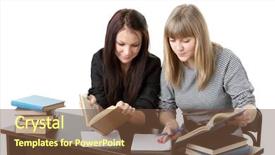  Presentation with examination - Presentation enhanced with student prepare for examination background and a tawny brown colored foreground