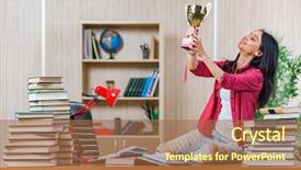  Presentation with college - PPT layouts consisting of student preparing for college school background and a red colored foreground