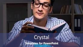  Presentation with late - Presentation theme enhanced with student-preparing-for-exams-late background and a ocean colored foreground