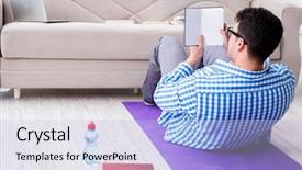  Presentation with student nurse teaching university - Theme featuring student preparing for university exam background and a  colored foreground