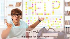  Presentation with university - Theme having student-preparing-for-university-exams and a lemonade colored foreground