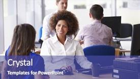  Presentation with university - Slide deck featuring student services department of university background and a ocean colored foreground