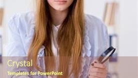  Presentation with skeleton - Slides featuring student-sitting-in-classroom background and a tawny brown colored foreground