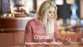  Presentation with retail smart phone - Beautiful slides featuring student sitting in university library backdrop and a  colored foreground