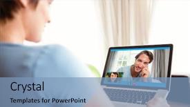  Presentation with medicine pregnant woman - Beautiful presentation design featuring student smiling at camera outside backdrop and a light blue colored foreground