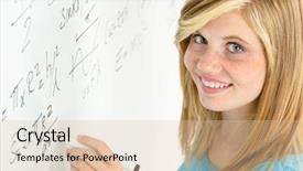  Presentation with mathematics - PPT theme enhanced with sport and diet healthy lifestyle background and a dark gray colored foreground