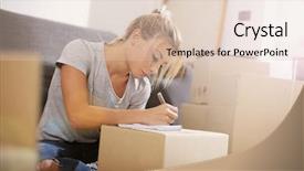  Presentation with transfer - Theme consisting of student transfer - taking notes in the new background and a  colored foreground