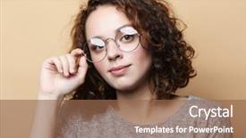  Presentation with grey - Amazing slide deck having student wears grey sweater round backdrop and a  colored foreground