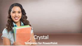  Presentation with purple education - Beautiful PPT layouts featuring student with books against purple backdrop and a  colored foreground