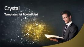  Presentation with magical - Slides having elegant beauty girl designer looking at graphic craft sketch and using mobile smartphone calling with client discussing design style background and a coral colored foreground