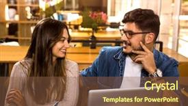  Presentation with getting students to lobby - Cool new slides with students getting ready for final backdrop and a tawny brown colored foreground