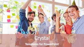  Presentation with carnival - PPT layouts with students having fun celebrating carnival background and a coral colored foreground