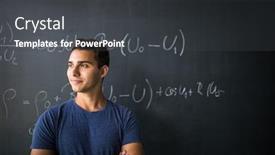  Presentation with math problem solving - Theme enhanced with students-in-a-classroom-handsome background and a dark gray colored foreground