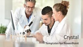  Presentation with medical training - Colorful PPT layouts enhanced with students in biology attending training backdrop and a soft green colored foreground