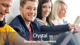  Presentation with focus group - Beautiful PPT layouts featuring students on a break backdrop and a ocean colored foreground